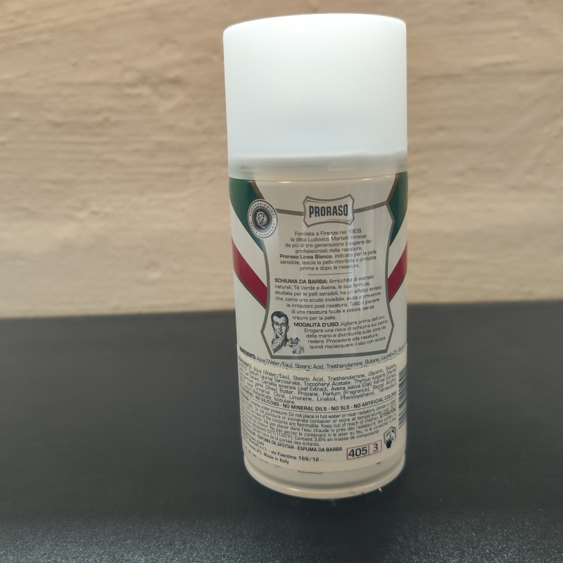 Proraso Barberskum - Sensitive, Grøn te og havre