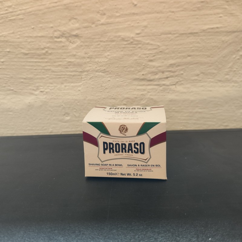 Proraso Barbersæbe - Sensitive, Grøn te og havre